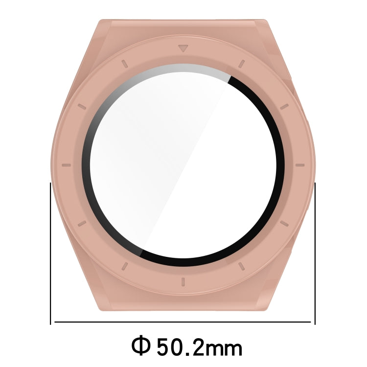 For Xiaomi Watch H1 PC + Tempered Film Integrated Watch Protective Case(Pink) - Watch Cases by buy2fix | Online Shopping UK | buy2fix