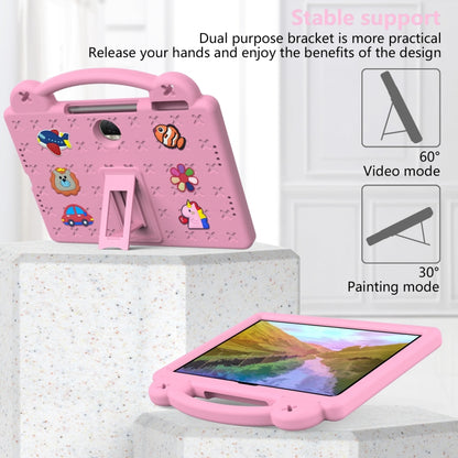 For Honor Pad 9 2023 12.1 Handle Kickstand Children EVA Shockproof Tablet Case(Pink) - Honor by buy2fix | Online Shopping UK | buy2fix