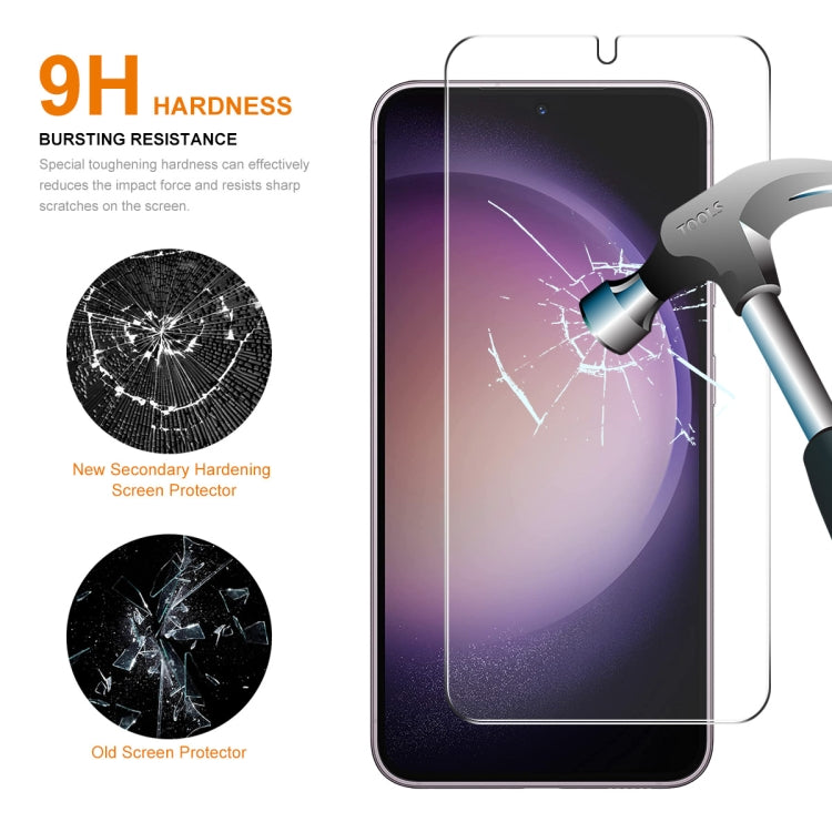 For Samsung Galaxy S24 5G ENKAY 0.18mm High Aluminum-silicon Tempered Glass Film, Support Ultrasonic Fingerprint Unclock - Galaxy S24 5G Tempered Glass by ENKAY | Online Shopping UK | buy2fix