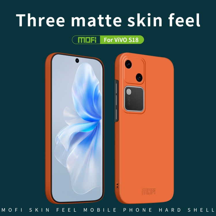 For vivo S18 MOFI Qin Series Skin Feel All-inclusive PC Phone Case(Green) - vivo Cases by MOFI | Online Shopping UK | buy2fix