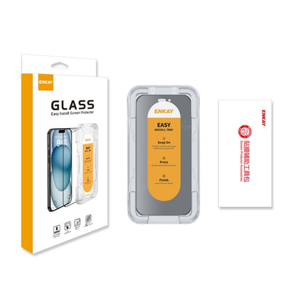 For iPhone 16 Pro Max ENKAY Easy Install Anti-peeping Privacy Full Screen Tempered Glass Film - iPhone 16 Pro Max Tempered Glass by ENKAY | Online Shopping UK | buy2fix