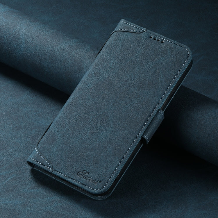 For iPhone 14 Plus SUTENI J07 Multifunctional Horizontal Flip Magsafe Leather Phone Case(Blue) - iPhone 14 Plus Cases by Suteni | Online Shopping UK | buy2fix