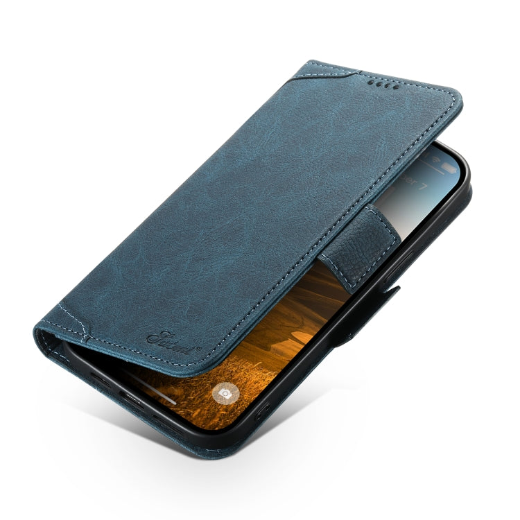 For iPhone 15 Pro SUTENI J07 Multifunctional Horizontal Flip Magsafe Leather Phone Case(Blue) - iPhone 15 Pro Cases by Suteni | Online Shopping UK | buy2fix