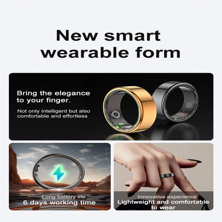 R02 SIZE 11 Smart Ring, Support Heart Rate / Blood Oxygen / Sleep Monitoring / Multiple Sports Modes(Black) - Smart Rings / Smart Telephones by buy2fix | Online Shopping UK | buy2fix