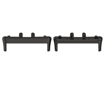 For Samsung Galaxy Fit 3 SM-R390 1 Pair Metal Watch Band Connector(Black) - Watch Bands by buy2fix | Online Shopping UK | buy2fix