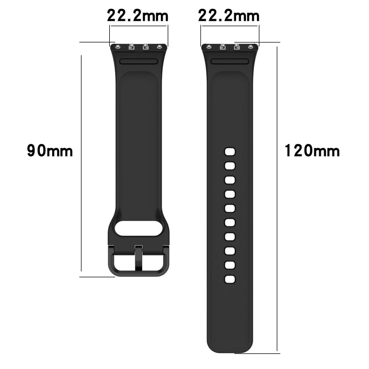 For Samsung Galaxy Fit 3 SM-R390 Solid Color Buckle Silicone Watch Band(Gray Green) - Watch Bands by buy2fix | Online Shopping UK | buy2fix