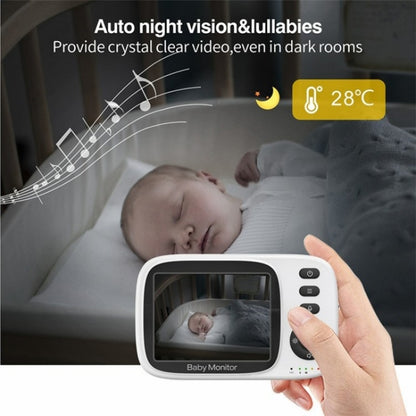 MC632A 2 Way Voice Talk Temperature Monitoring Baby Camera 3.2 inch Screen Baby Monitor(EU Plug) - Baby Monitor by buy2fix | Online Shopping UK | buy2fix