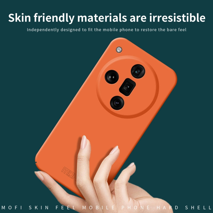 For OPPO Find X7 Ultra MOFI Qin Series Skin Feel All-inclusive PC Phone Case(Orange) - Find X7 Ultra Cases by MOFI | Online Shopping UK | buy2fix