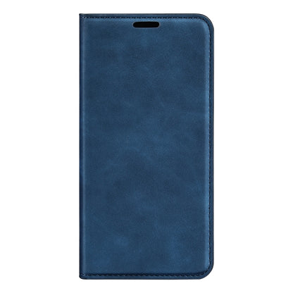 For OnePlus 12 Retro-skin Magnetic Suction Leather Phone Case(Dark Blue) - OnePlus Cases by buy2fix | Online Shopping UK | buy2fix