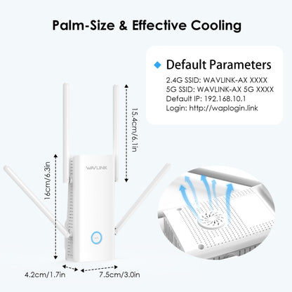 Wavlink WN583AX3 AX3000 Dual Band WiFi Repeater/AP/Router/Mesh Mode WiFi Extender, Plug:AU Plug - Wireless Routers by WAVLINK | Online Shopping UK | buy2fix