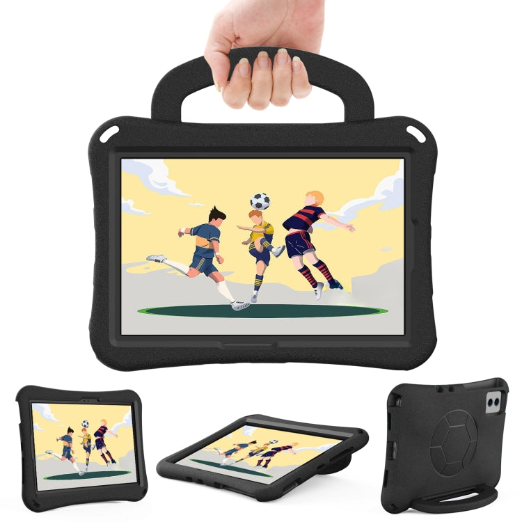 For Lenovo Tab M11 / Xiaoxin Pad 11 2024 Handle Football Shaped EVA Shockproof Tablet Case(Black) - Lenovo by buy2fix | Online Shopping UK | buy2fix