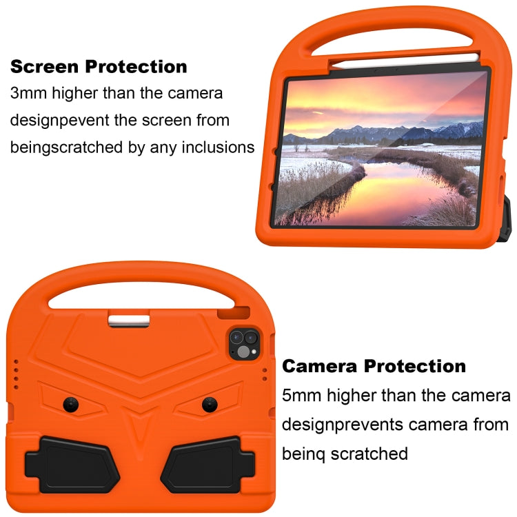 For iPad Pro 11 2024 Sparrow Style Shockproof Kickstand EVA Tablet Case(Orange) - iPad Pro 11 2024 Cases by buy2fix | Online Shopping UK | buy2fix