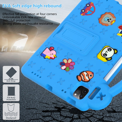 For iPad Air 11 2024 Handle Kickstand Children EVA Shockproof Tablet Case(Sky Blue) - iPad Air 11 2024 Cases by buy2fix | Online Shopping UK | buy2fix