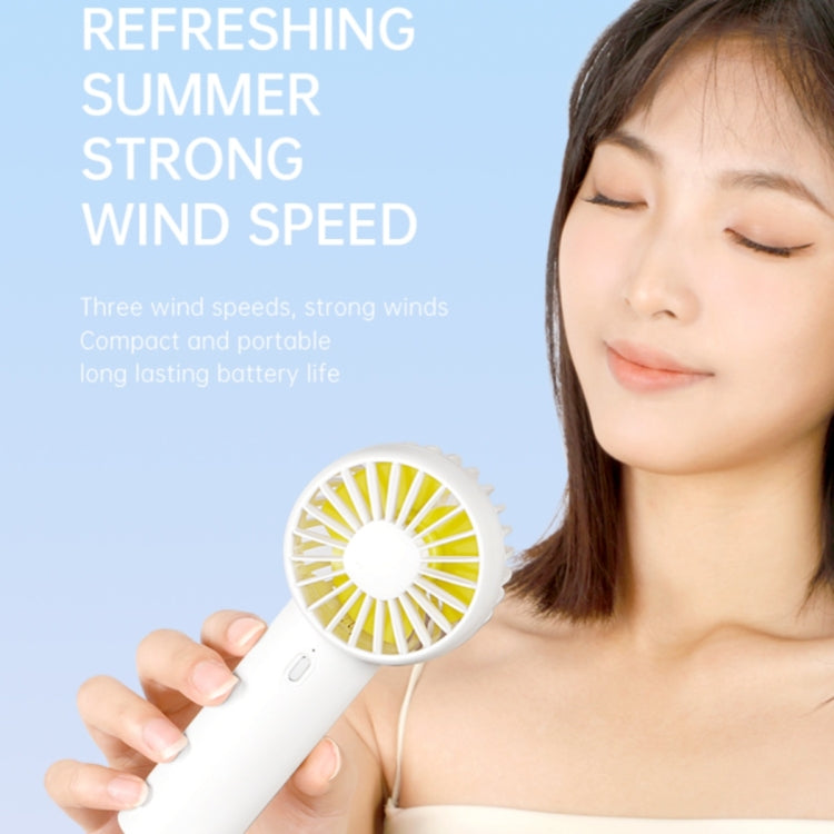 F10 3 Wind Speed Rechargeable Summer Cooling Fan Mini Handheld Fan Cooler(White) - Electric Fans by buy2fix | Online Shopping UK | buy2fix