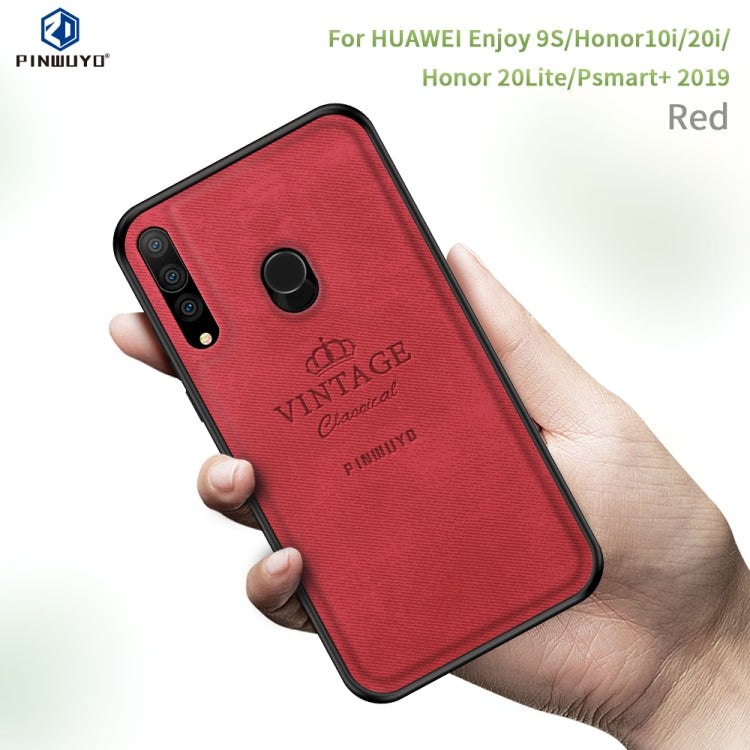 PINWUYO Shockproof Waterproof Full Coverage PC + TPU + Skin Protective Case for Huawei Enjoy 9S / Honor10i / Honor 20i / Honor20 Lite / P Smart+ 2019/ Maimang 8(Black) - Honor Cases by PINWUYO | Online Shopping UK | buy2fix