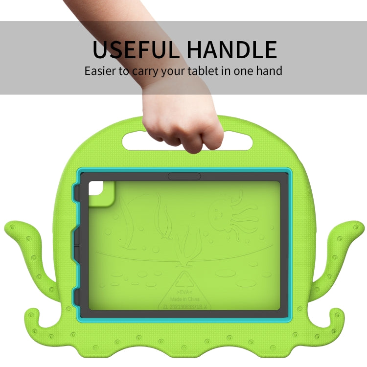 For iPad Air 11 2024 Octopus Style EVA Hybrid PC Shockproof Tablet Case with Strap(Grass Green) - iPad Air 11 2024 Cases by buy2fix | Online Shopping UK | buy2fix