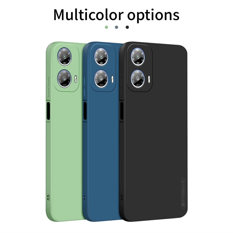For Motorola Moto G34 5G PINWUYO Sense Series Liquid Silicone TPU Phone Case(Black) - Motorola Cases by PINWUYO | Online Shopping UK | buy2fix