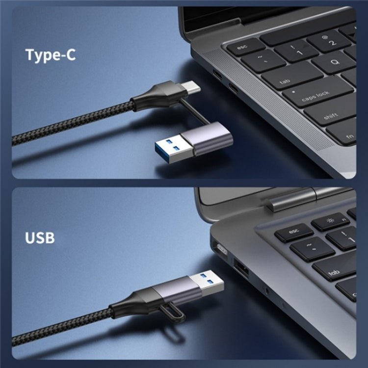 T30B USB / Type-C to Gigabit Hub Adapter for Laptop Tablet PC Phones Docking Station - HUB with Lan adapter by buy2fix | Online Shopping UK | buy2fix