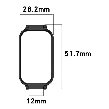 For Xiaomi Smart Band 8 Active Half Pack PC Watch Protective Case(Black) - Watch Cases by buy2fix | Online Shopping UK | buy2fix