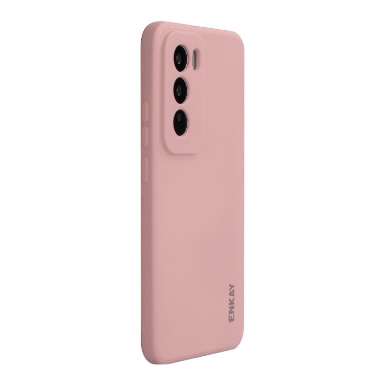 For OPPO Reno12 ENKAY Liquid Silicone Soft Shockproof Phone Case(Pink) - Reno12 Cases by ENKAY | Online Shopping UK | buy2fix