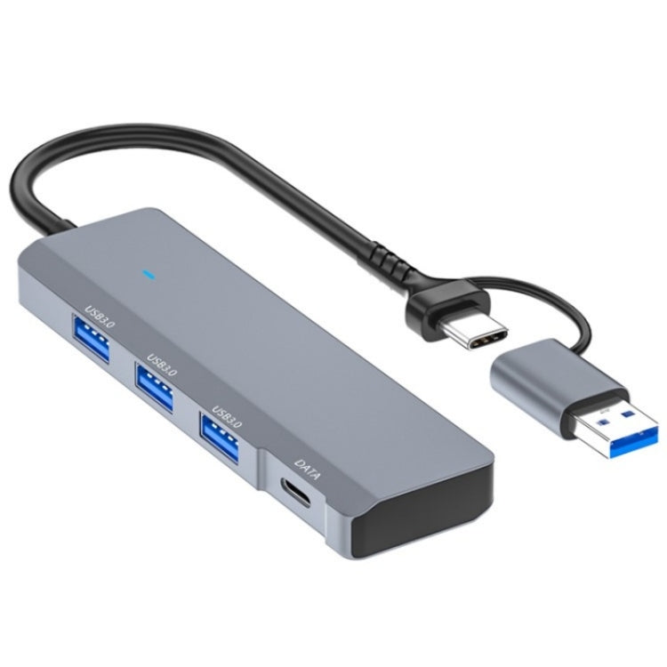 ADS-309D USB / Type-C to 3  x USB 3.0 + Type-C Data Port Expansion Hub Adapter - USB 3.0 HUB by buy2fix | Online Shopping UK | buy2fix