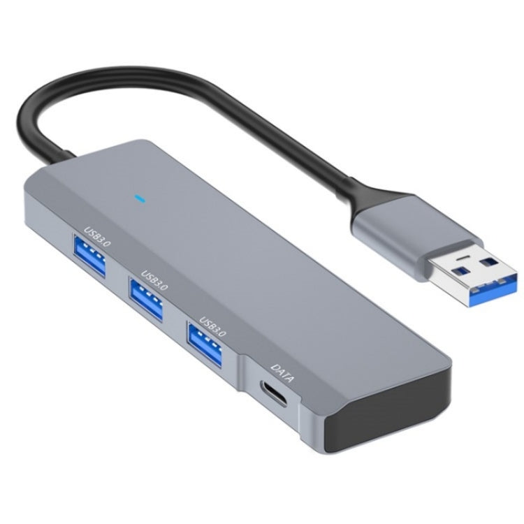 ADS-309A  Aluminum Alloy USB to 3  x USB 3.0 + Type-C Data Port Expansion Hub Adapter - USB 3.0 HUB by buy2fix | Online Shopping UK | buy2fix