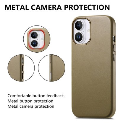 For iPhone 16 Pro Max Electroplated Metal Button Shockproof Phone Case(Green) - iPhone 16 Pro Max Cases by buy2fix | Online Shopping UK | buy2fix