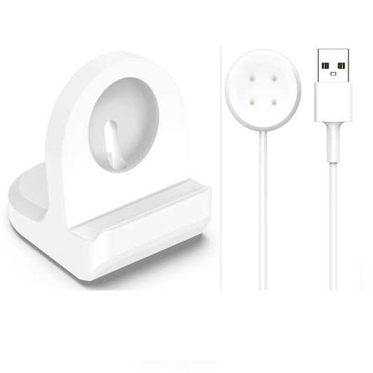 For Google Pixel Watch 3 41 / 45mm Smart Watch Silicone Charging Holder with Charging Cable(White) - Other by buy2fix | Online Shopping UK | buy2fix