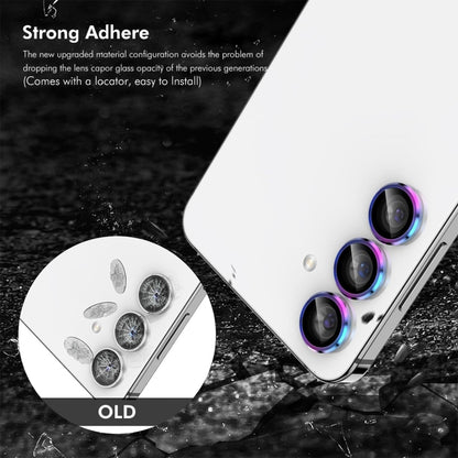 For OPPO Reno12 / Reno12 Pro Global ENKAY Hat-Prince 9H Rear Camera Lens Aluminium Alloy Tempered Glass Film(Light Purple) - Reno12 Pro Tempered Glass by ENKAY | Online Shopping UK | buy2fix