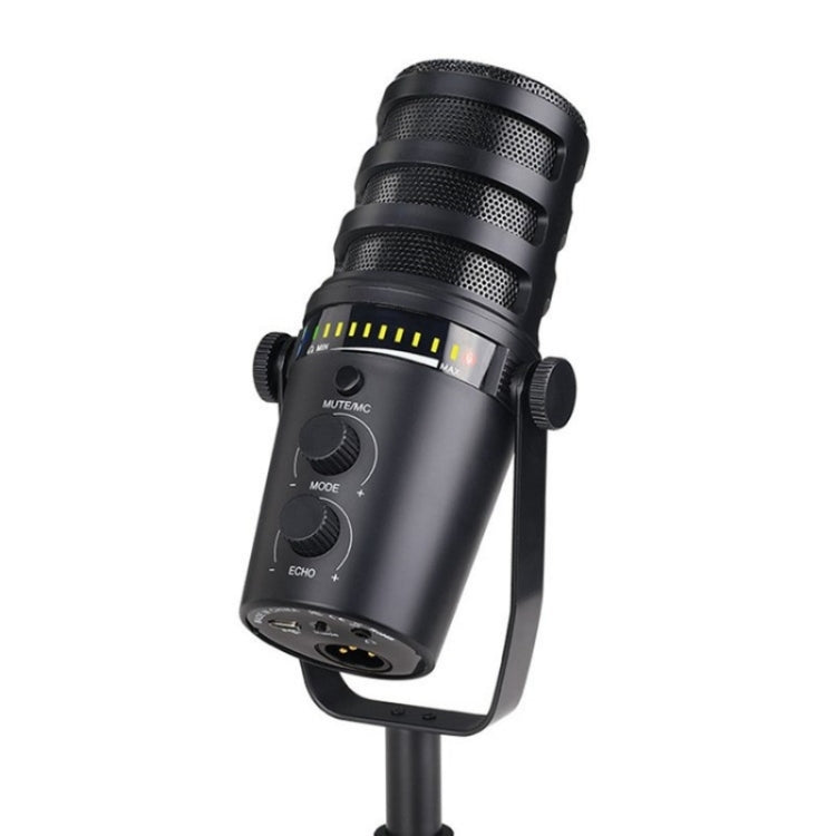 MV7 Monitoring Cardioid Dynamic Live Broadcast Microphone With Desktop Bracket - Microphone by buy2fix | Online Shopping UK | buy2fix