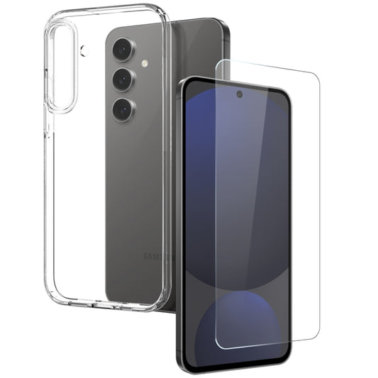 For Samsung Galaxy S25+ 5G NORTHJO TPU Case with Screen Film, Support Fingerprint Unlock(Transparent) - Galaxy S25+ 5G Cases by NORTHJO | Online Shopping UK | buy2fix