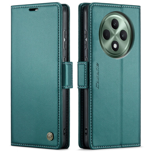 For OPPO Reno12 F /12 FS 5G CaseMe 023 Butterfly Buckle Litchi Texture RFID Anti-theft Leather Phone Case(Green) - Reno12 F Cases by CaseMe | Online Shopping UK | buy2fix