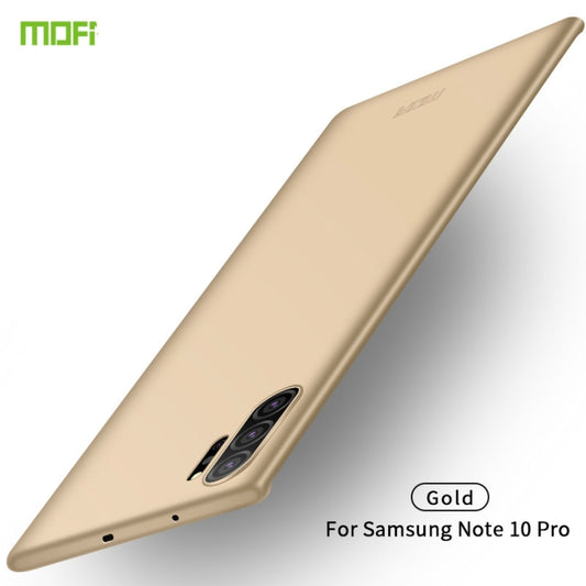 MOFI Frosted PC Ultra-thin Hard Case for Galaxy Note10 Pro(Gold) - Galaxy Phone Cases by MOFI | Online Shopping UK | buy2fix