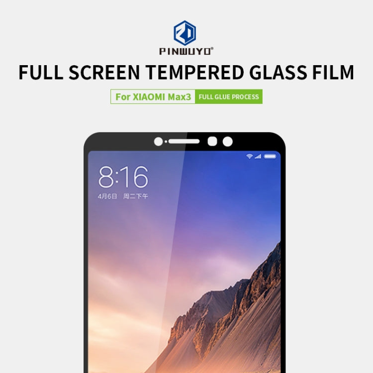 PINWUYO 9H 2.5D Full Screen Tempered Glass Film For Xiaomi Mi Max 3(white) -  by PINWUYO | Online Shopping UK | buy2fix