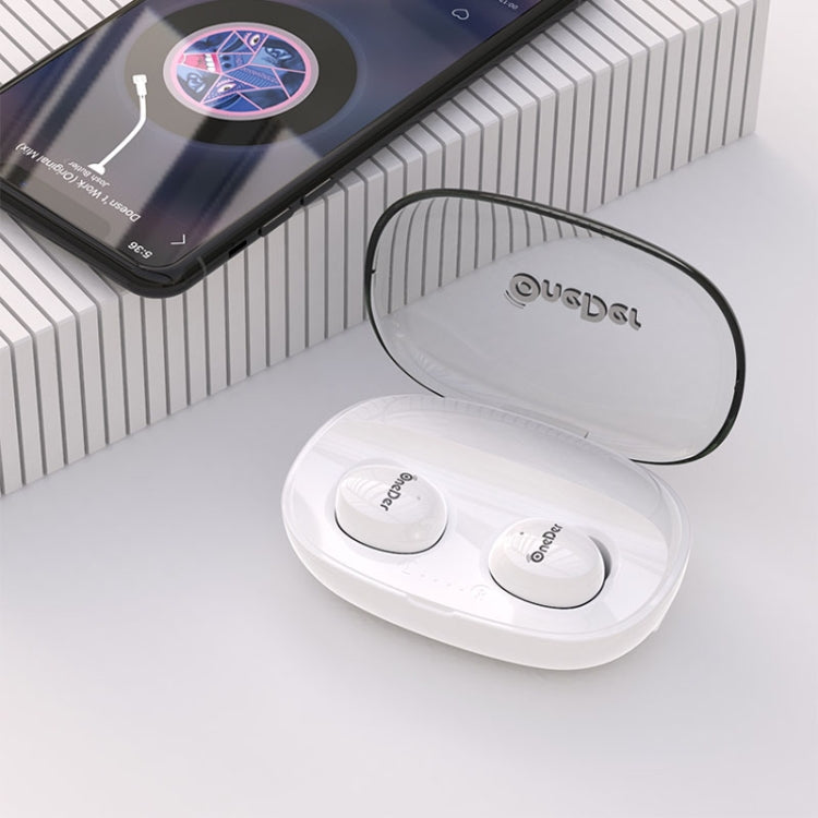 OneDer W12 Wireless Earphone with Waterproof IPX5 HD Stereo Sound TWS Bluetooth Earphone(White) - TWS Earphone by OneDer | Online Shopping UK | buy2fix