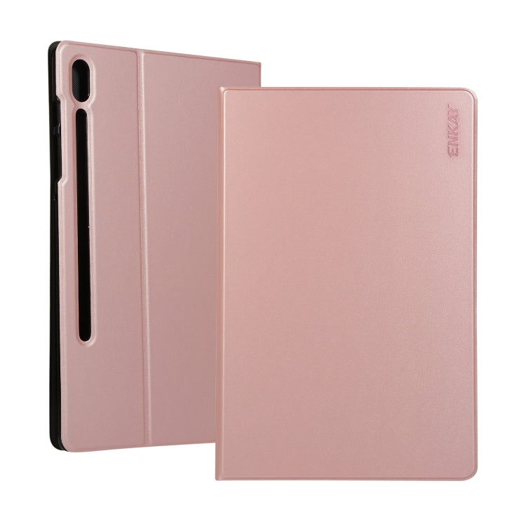 ENKAY Horizontal Flip PU Leather Case with Holder for Galaxy Tab S6 10.5 T860 / T865(Rose Gold) - Other Galaxy Tab PC by ENKAY | Online Shopping UK | buy2fix