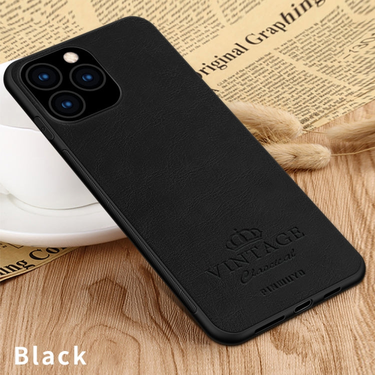 For iPhone 11 Pro Max PINWUYO Pin Rui Series Classical Leather, PC + TPU + PU Leather Waterproof And Anti-fall All-inclusive Protective Shell (Black) - iPhone 11 Pro Max Cases by PINWUYO | Online Shopping UK | buy2fix