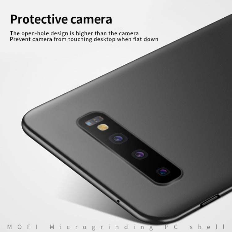 For Galaxy S10 MOFI Frosted PC Ultra-thin Hard Case(Black) - Galaxy Phone Cases by MOFI | Online Shopping UK | buy2fix