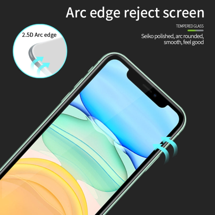 For iPhone 11 MOFI 9H 2.5D Full Screen Tempered Glass Film(Black) - iPhone 11 Tempered Glass by MOFI | Online Shopping UK | buy2fix