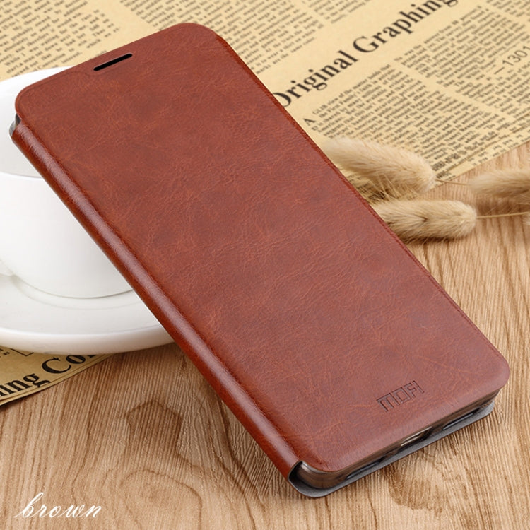 For Xiaomi  Mi 9 Pro MOFI Rui Series Classical Leather Flip Leather Case With Bracket Embedded Steel Plate All-inclusive(Brown) - Xiaomi Cases by MOFI | Online Shopping UK | buy2fix