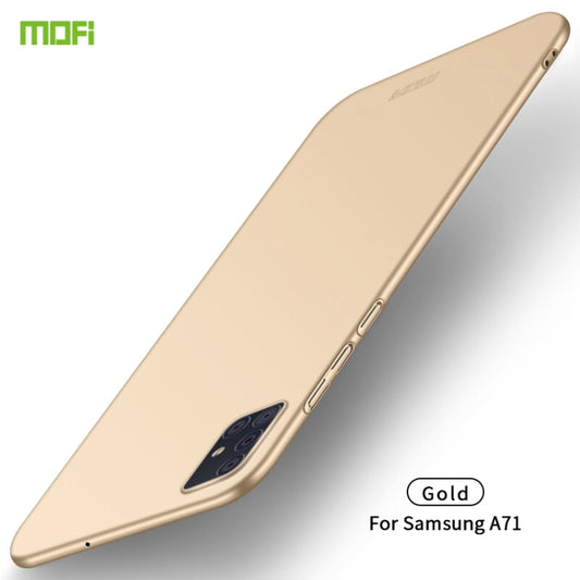 For Galaxy A71 MOFI Frosted PC Ultra-thin Hard Case(Gold) - Galaxy Phone Cases by MOFI | Online Shopping UK | buy2fix