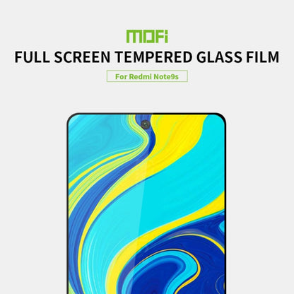 For Xiaomi Redmi Note 9S MOFI 9H 2.5D Full Screen Tempered Glass Film(Black) -  by MOFI | Online Shopping UK | buy2fix