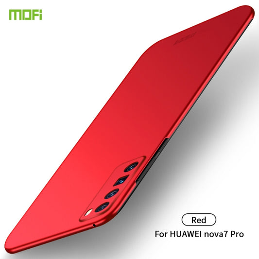 For Huawei Nova 7 Pro MOFI Frosted PC Ultra-thin Hard Case(Red) - Huawei Cases by MOFI | Online Shopping UK | buy2fix