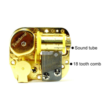 Eight-tone Gold-plated Bar Repair Parts DIY Sky City Paperback Music Box(Memory) - Music Box by buy2fix | Online Shopping UK | buy2fix