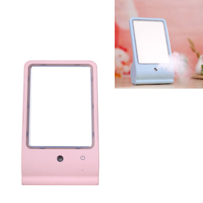 USB Desktop Dressing Mirror LED Table Lamp Portable Nano Spray Beauty Moisture Apparatus Automatic Alcohol Sprayer (Pink) - Beauty Instrument by buy2fix | Online Shopping UK | buy2fix