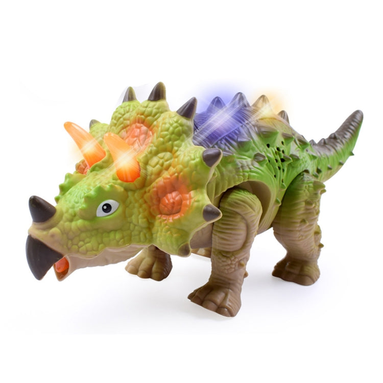 Simulation Luminous Sound Electric Universal Dinosaur Model Toy Boy Gift(Triceratops(Rondom Colors)) - Electronic Pets by buy2fix | Online Shopping UK | buy2fix