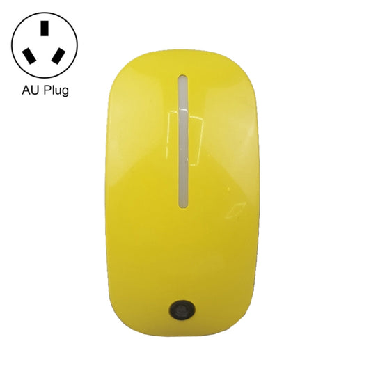 A66 Mouse Type LED Intelligent Light Control Night Light, Plug:AU Plug(Yellow) - Sensor LED Lights by buy2fix | Online Shopping UK | buy2fix