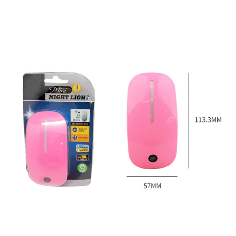 A66 Mouse Type LED Intelligent Light Control Night Light, Plug:AU Plug(Pink) - Sensor LED Lights by buy2fix | Online Shopping UK | buy2fix