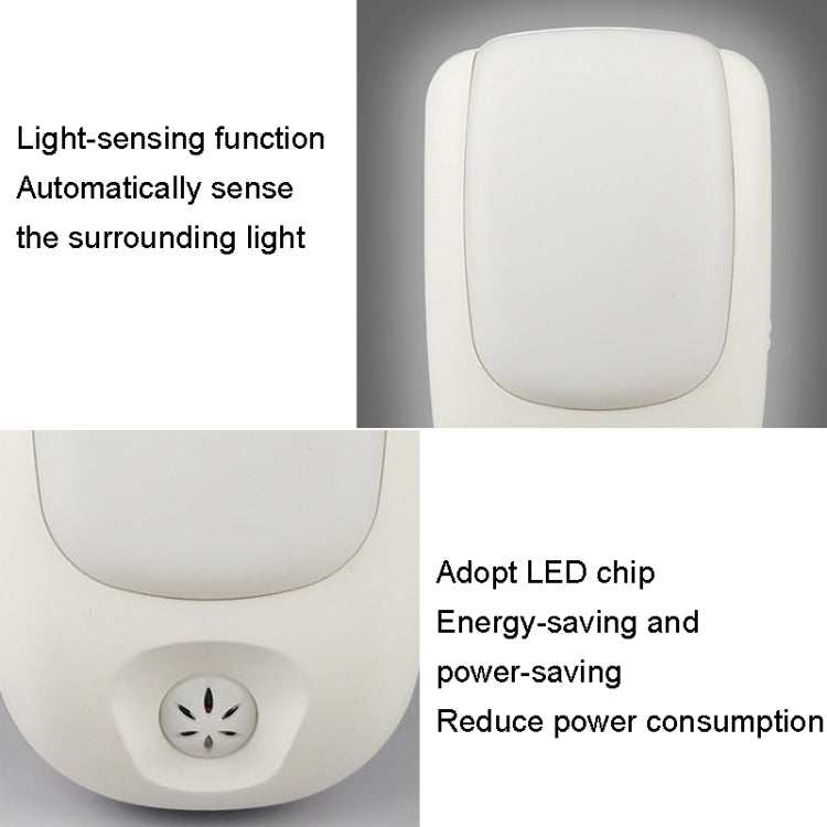 A72 Intelligent LED Sensor Night Light, Plug:EU Plug(White) - Sensor LED Lights by buy2fix | Online Shopping UK | buy2fix