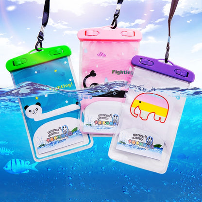 10 PCS Large Outdoor Photo Transparent Waterproof Cartoon Mobile Phone Bag, Style:Fawn - Waterproof Bag by buy2fix | Online Shopping UK | buy2fix